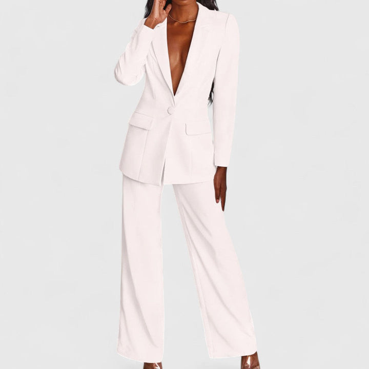 Matina Elegant Suit With Jacket And Trousers For Office