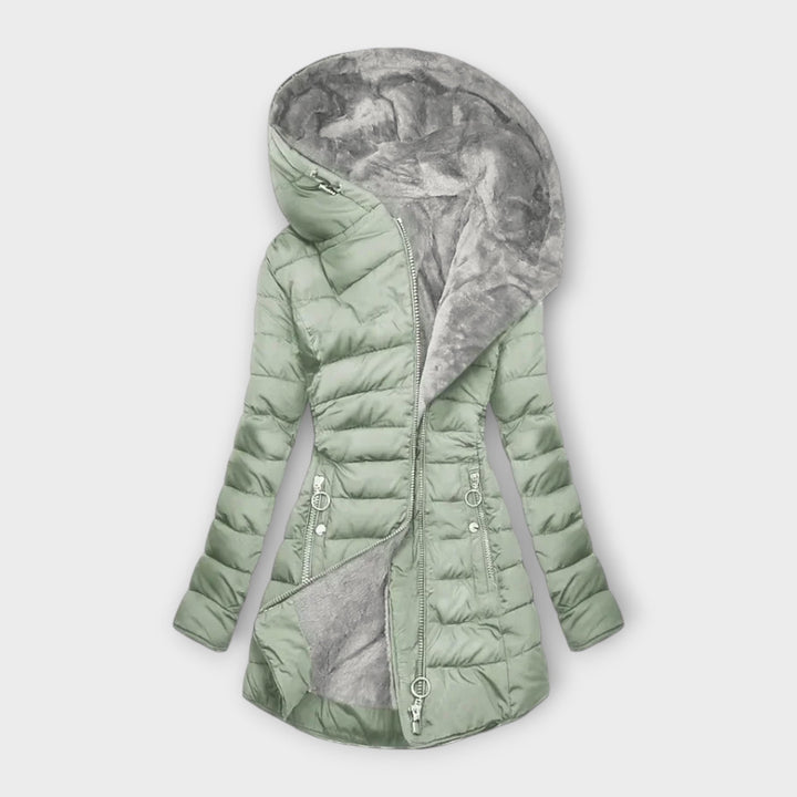 Kori Cozy Faux Fur Lined Coat For Winter Warmth And Style