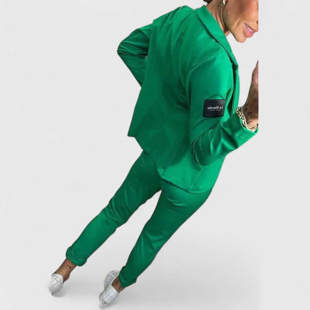 Amalia Timeless Soft Jacket And Relaxed Jogger Set