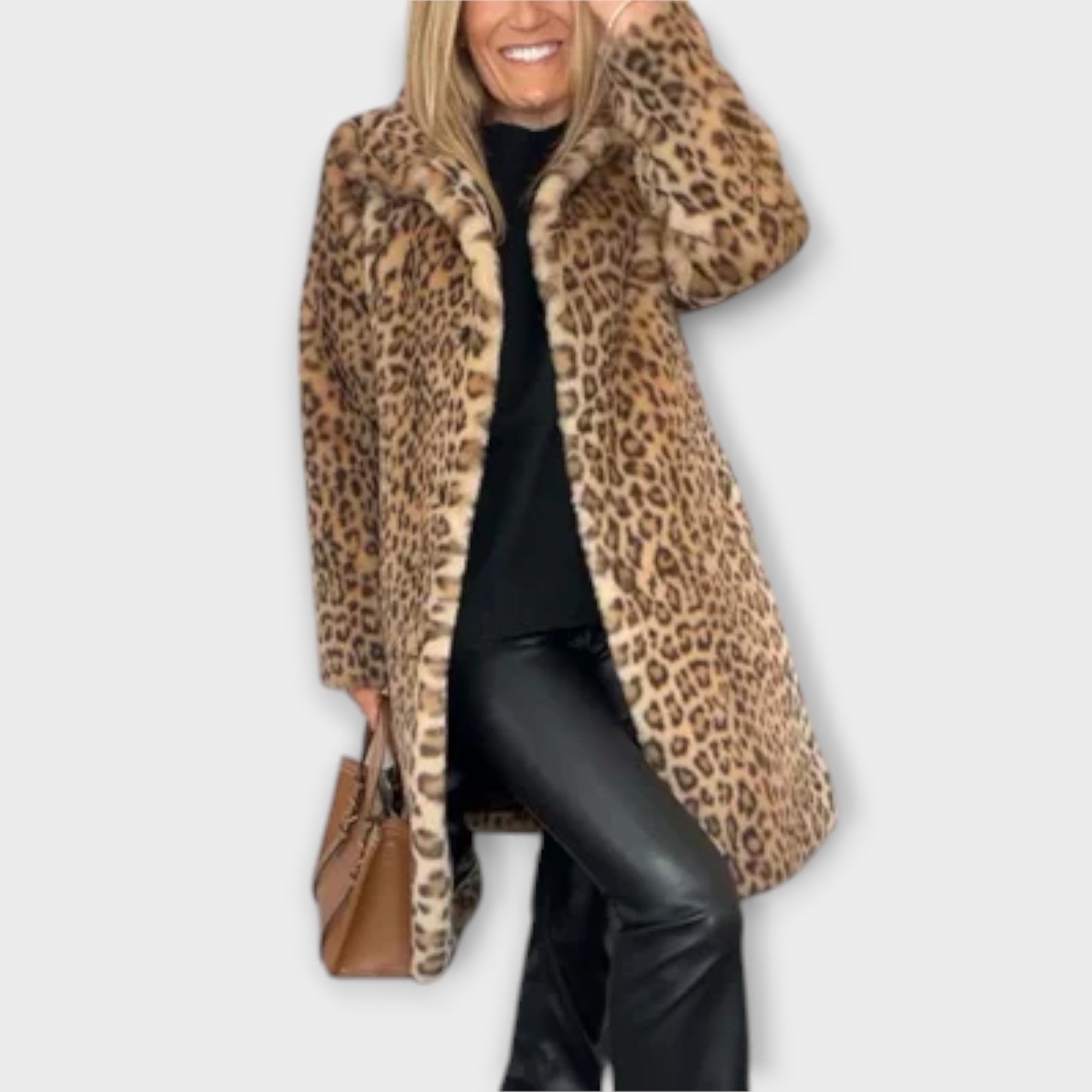Amara Leopard Print Coat For Warmth And Statement Style
