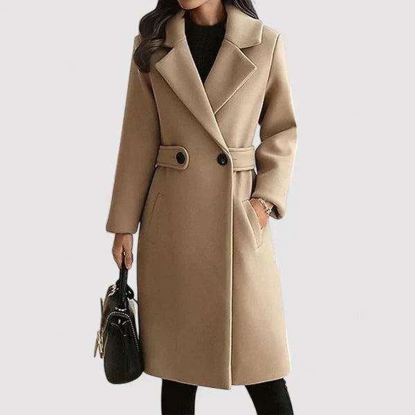 Clara Wool Coat With Belt For Winter Warmth And Style