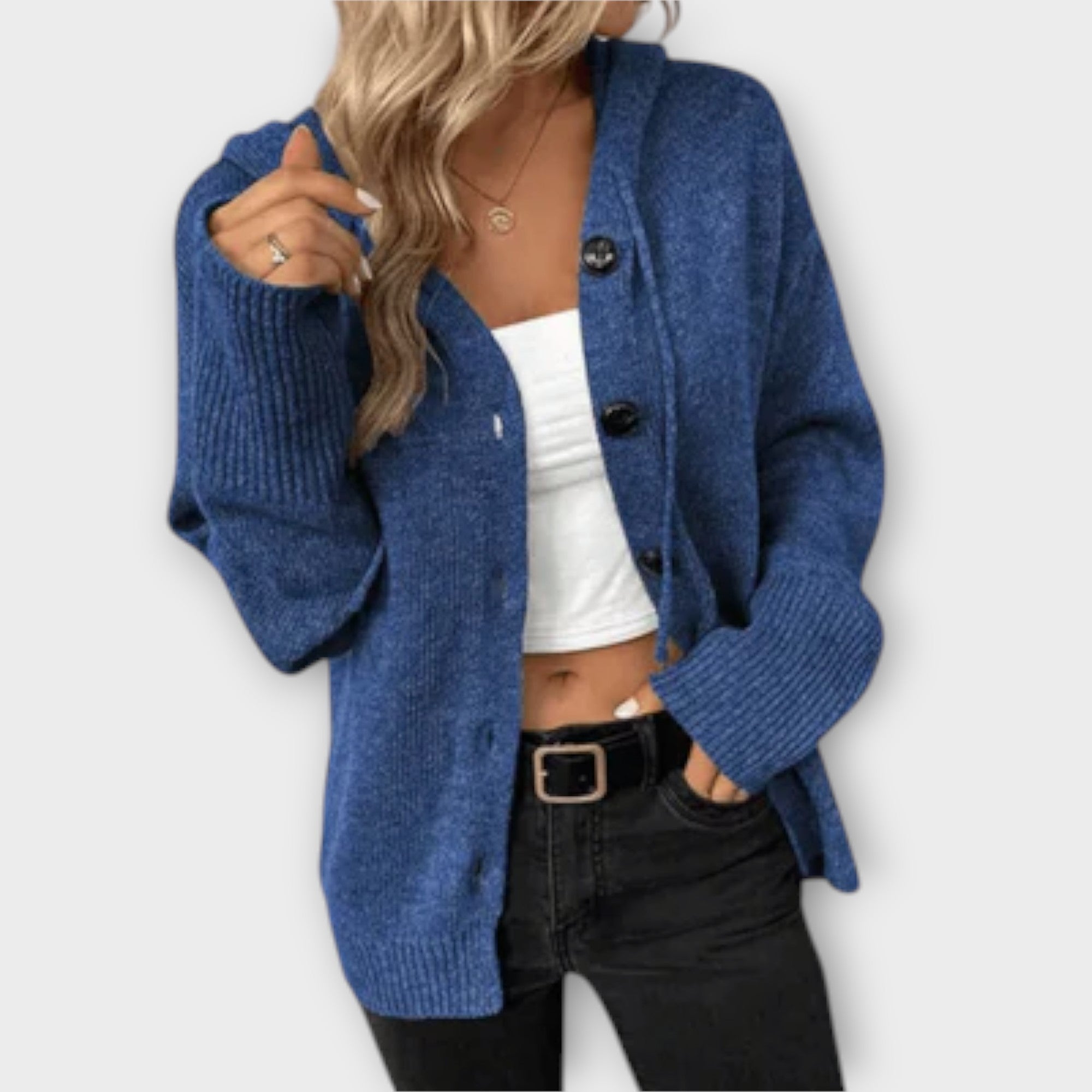 Brittan Knit Cardigan With Buttons Warm Classic Knitwear