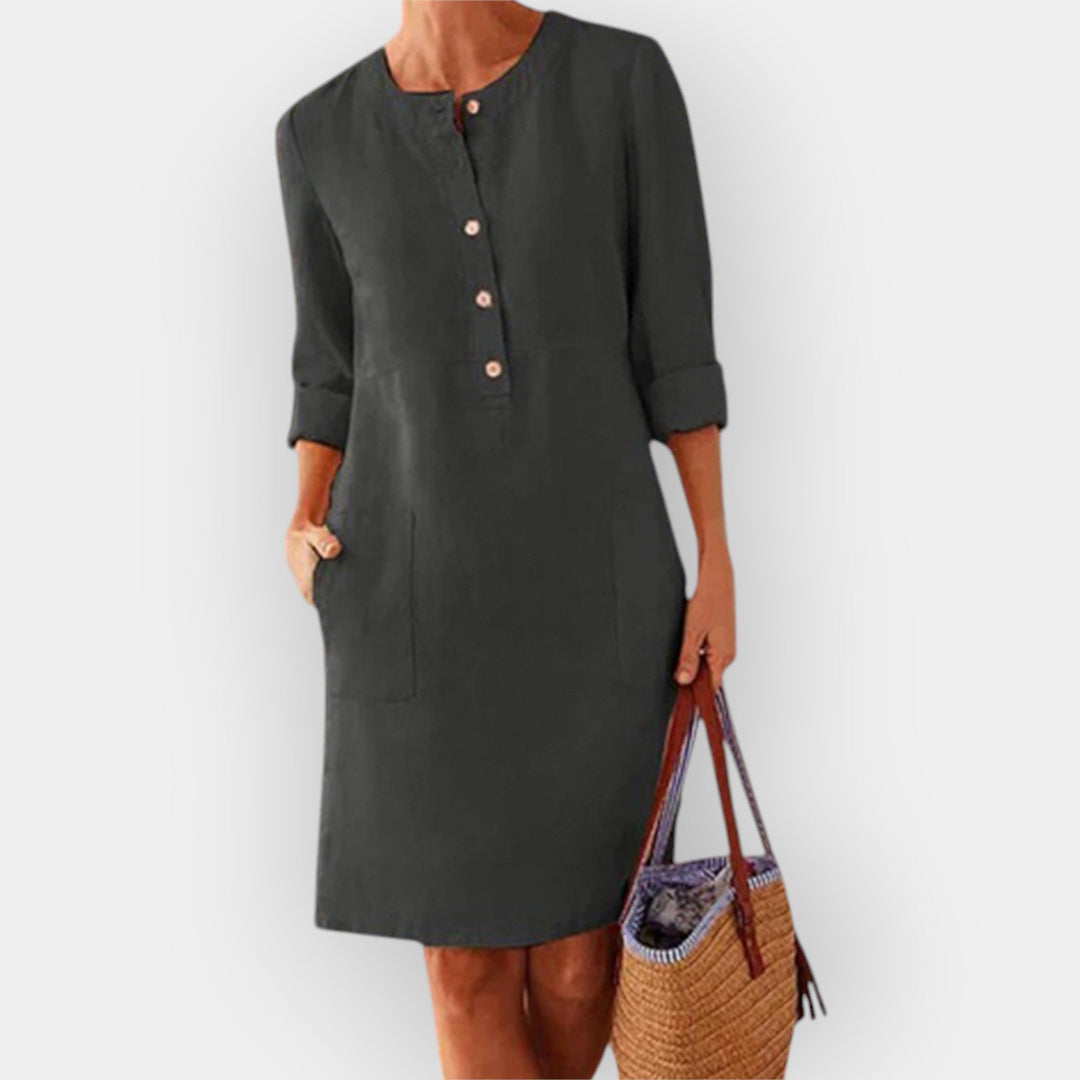 Cotton Midi Dress With Elegant Simplicity For All Occasions