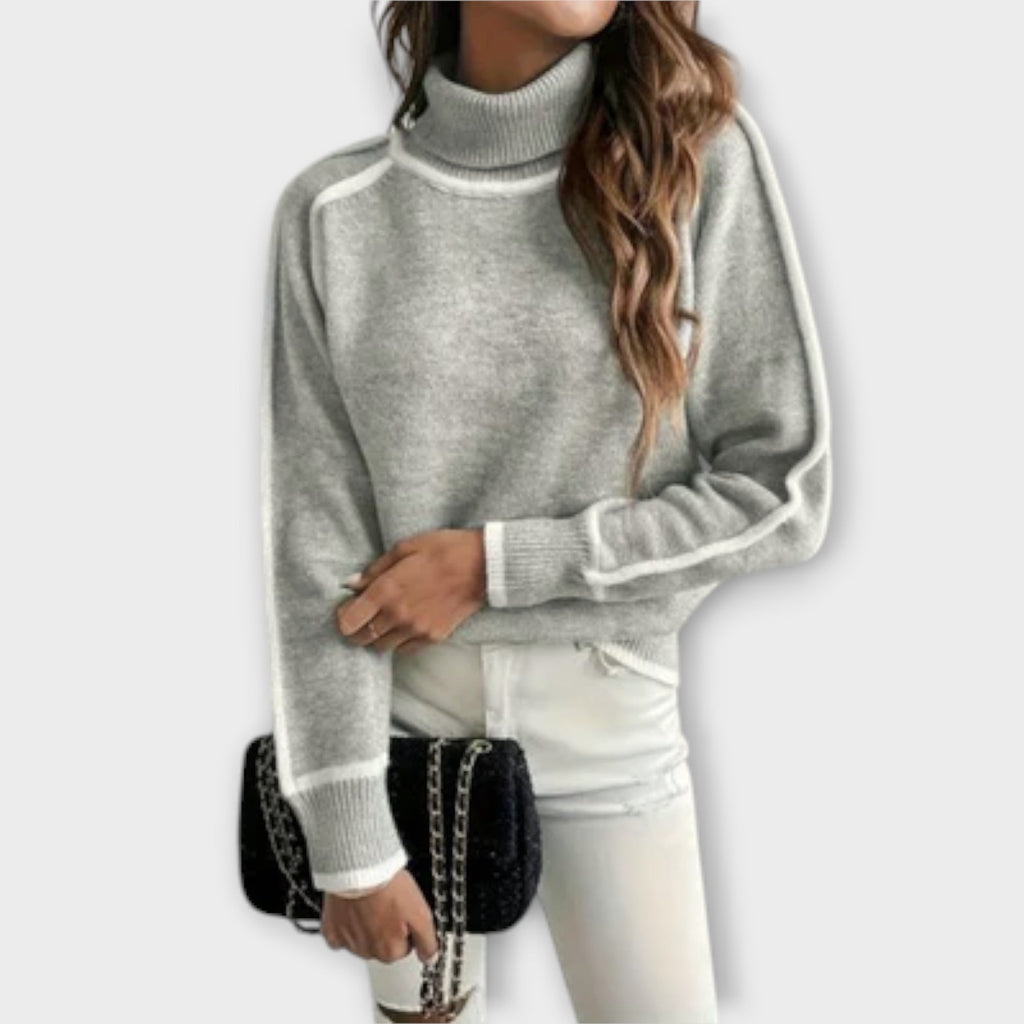 Aurora Relaxed Roll Neck Jumper for Warm Effortless Style