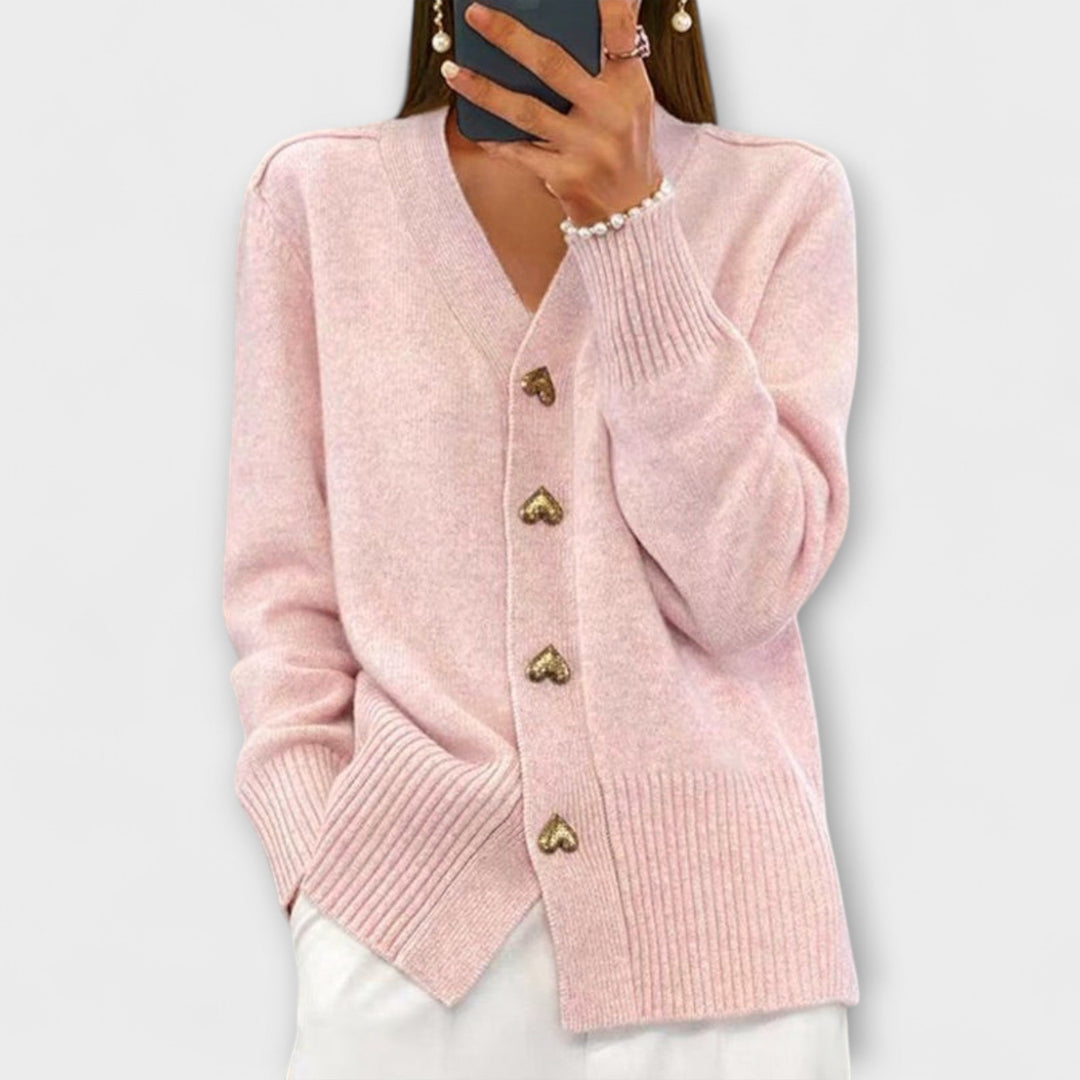 Marij Womens V Neck Jumper Vintage Look Knitwear Collection