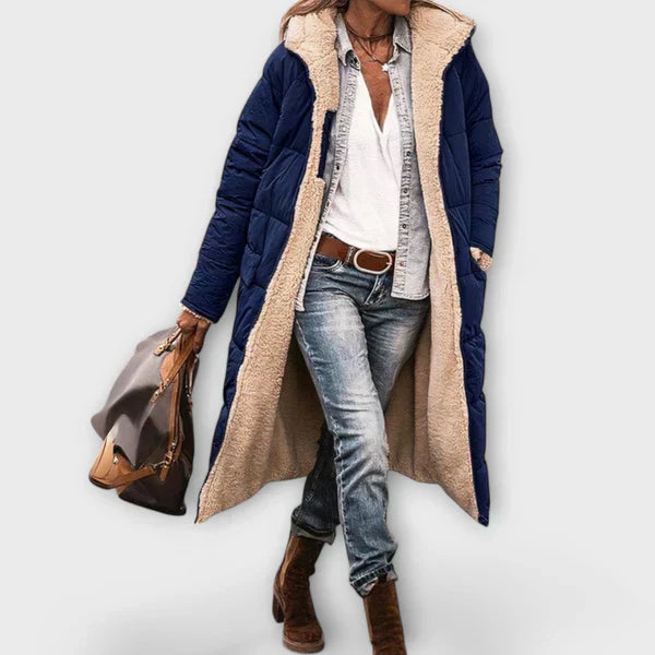 Kora Cosy Fur Lined Winter Coat For Cold Days And Nights