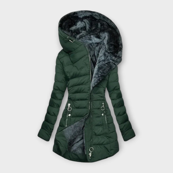 Kori Cozy Faux Fur Lined Coat For Winter Warmth And Style