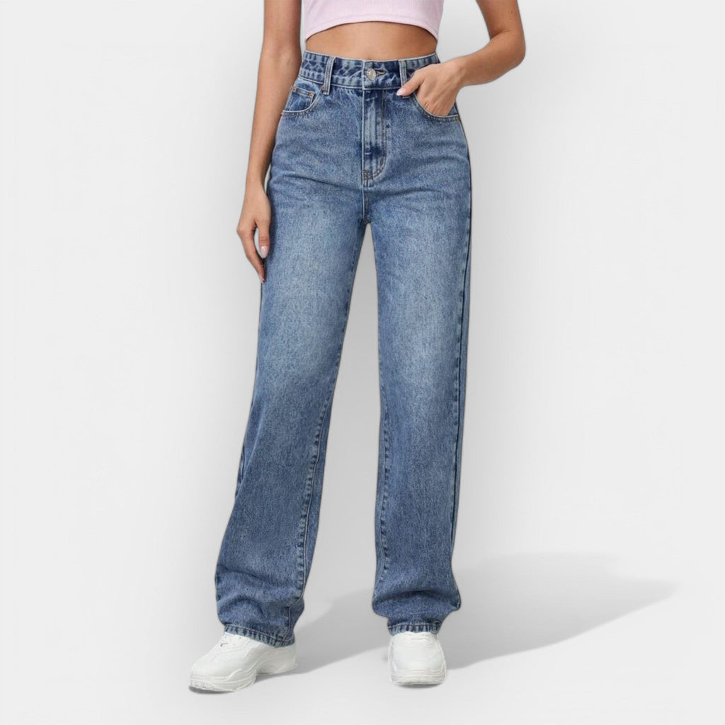 Timeless Straight Leg Jeans Classic Fit Denim Essential