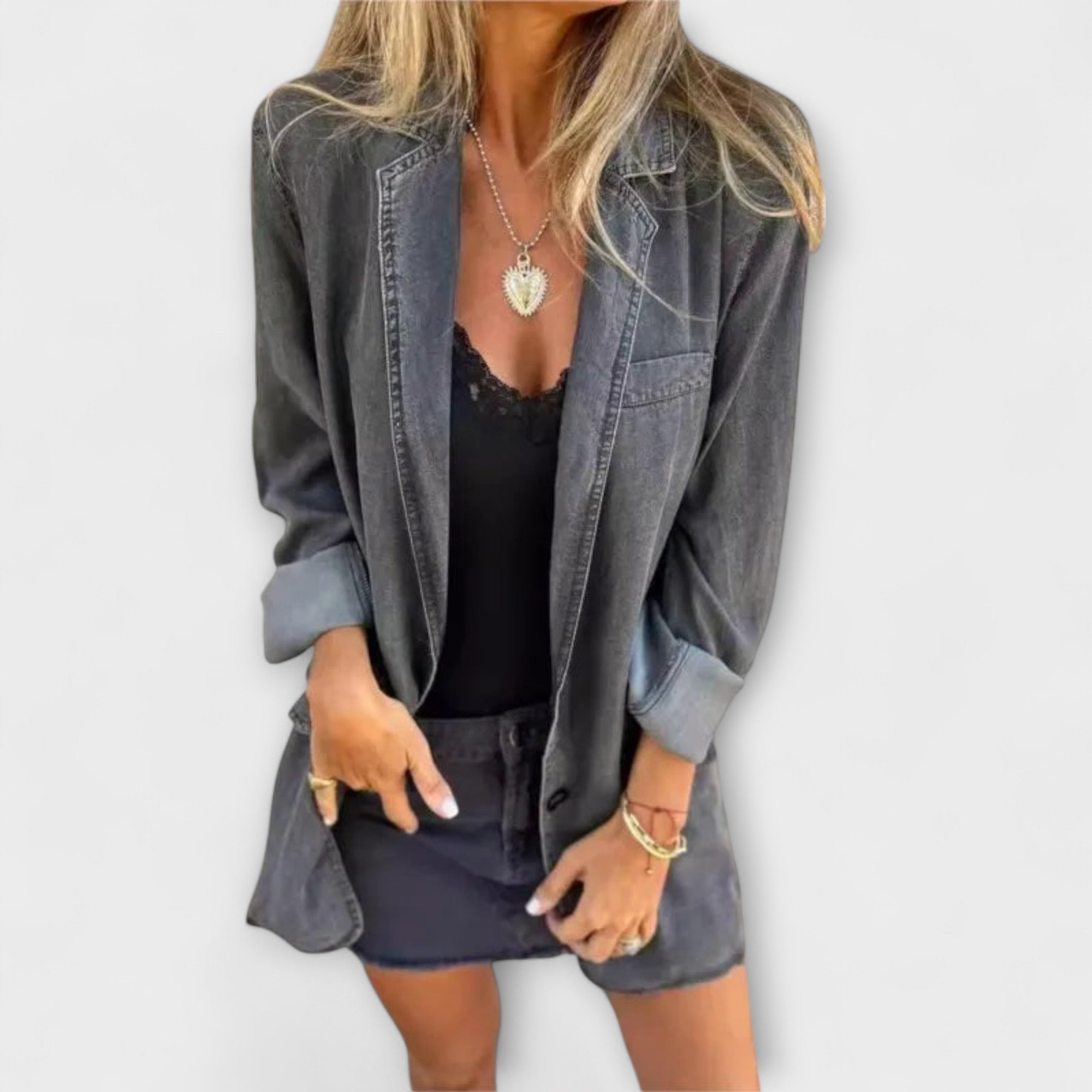 Elina Denim Dream Jacket for Everyday Chic Wardrobe