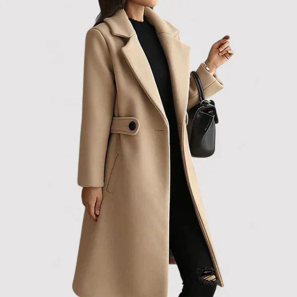 Clara Wool Coat With Belt For Winter Warmth And Style