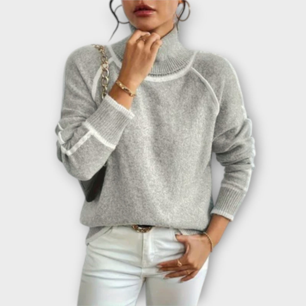 Aurora Relaxed Roll Neck Jumper for Warm Effortless Style