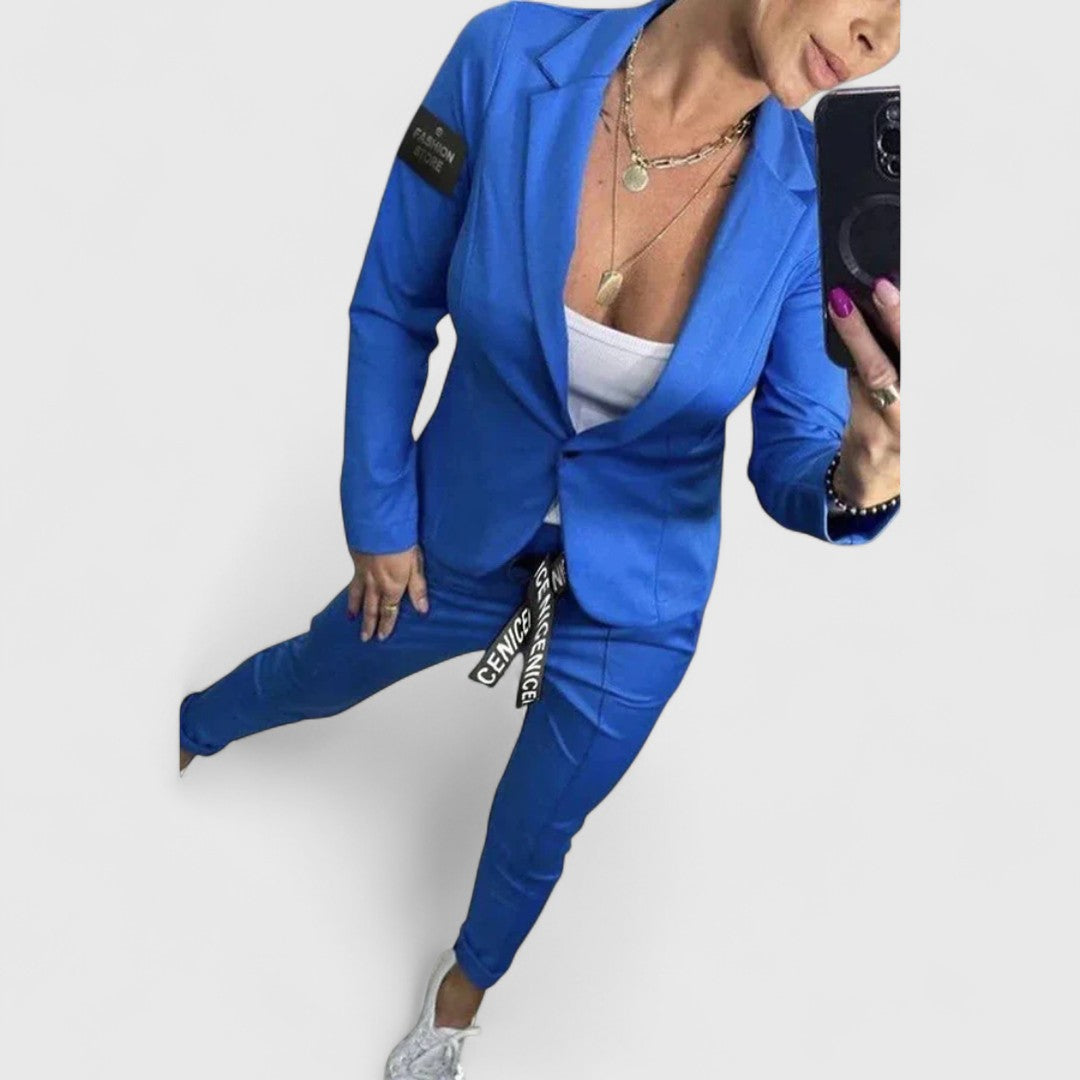 Amalia Timeless Soft Jacket And Relaxed Jogger Set