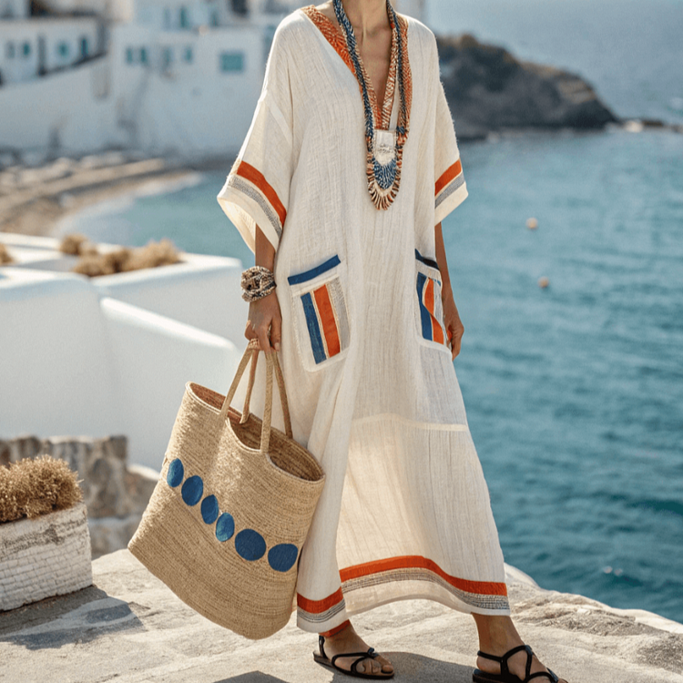 Premium Midi Dress With Breathable Fabric Silhouette