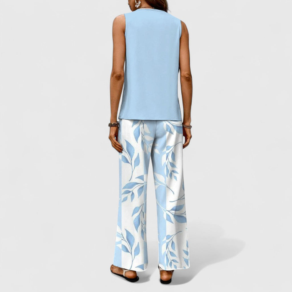 Ouranitsa Sleeveless Two Piece With Straight Trousers