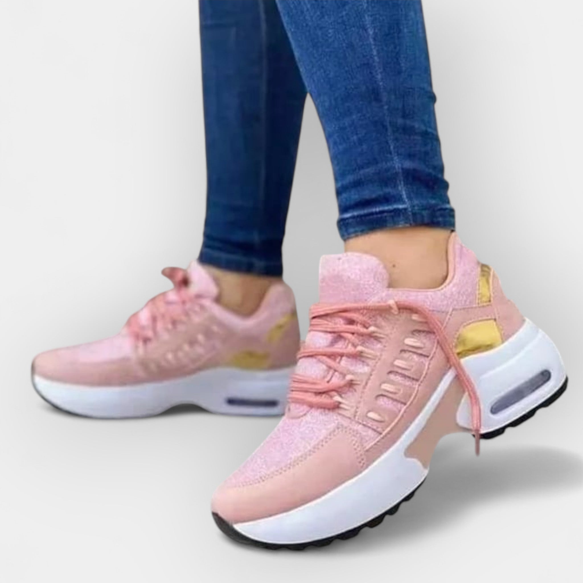 Women's Walking Shoes With Supportive Ergonomic Sole Comfort