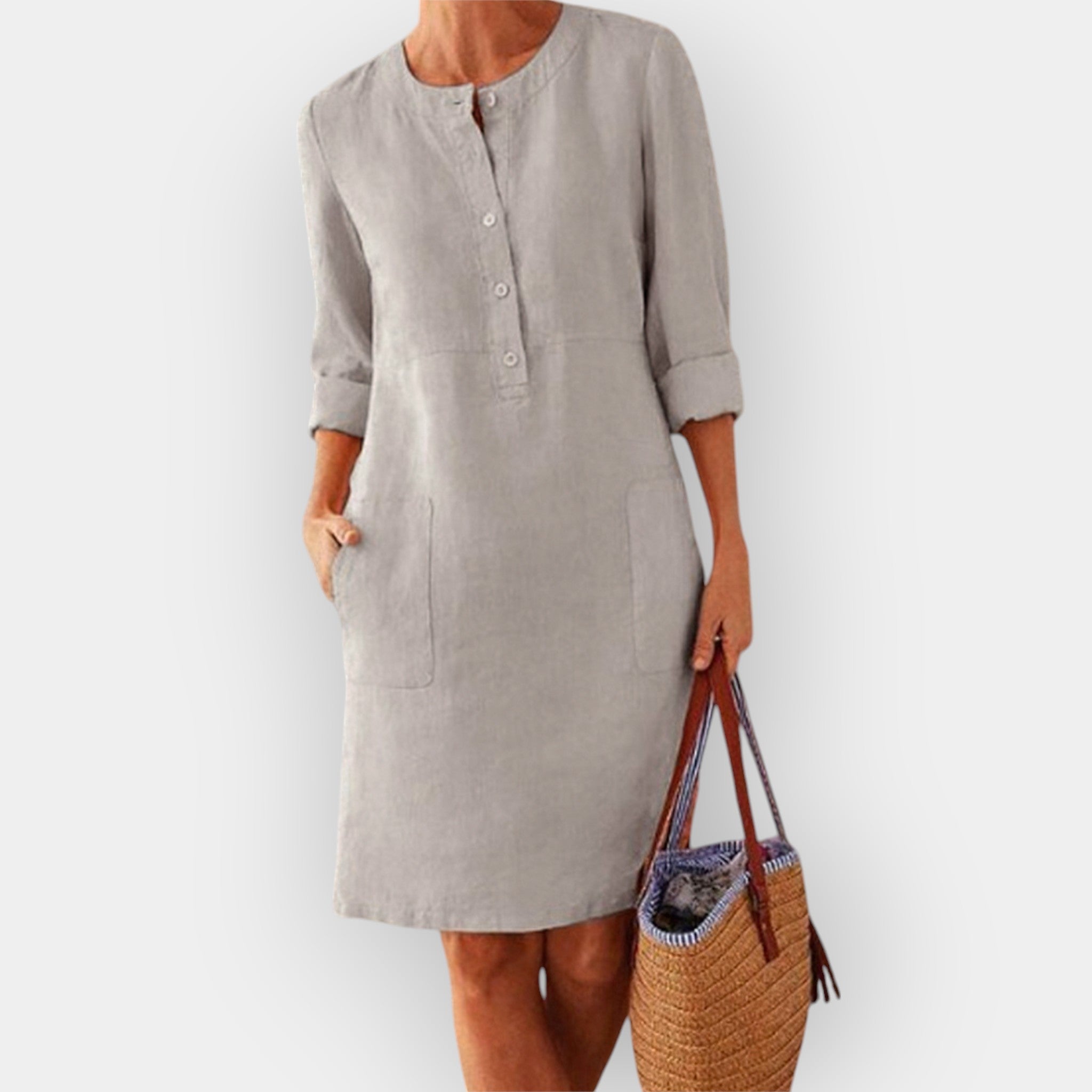 Cotton Midi Dress With Elegant Simplicity For All Occasions