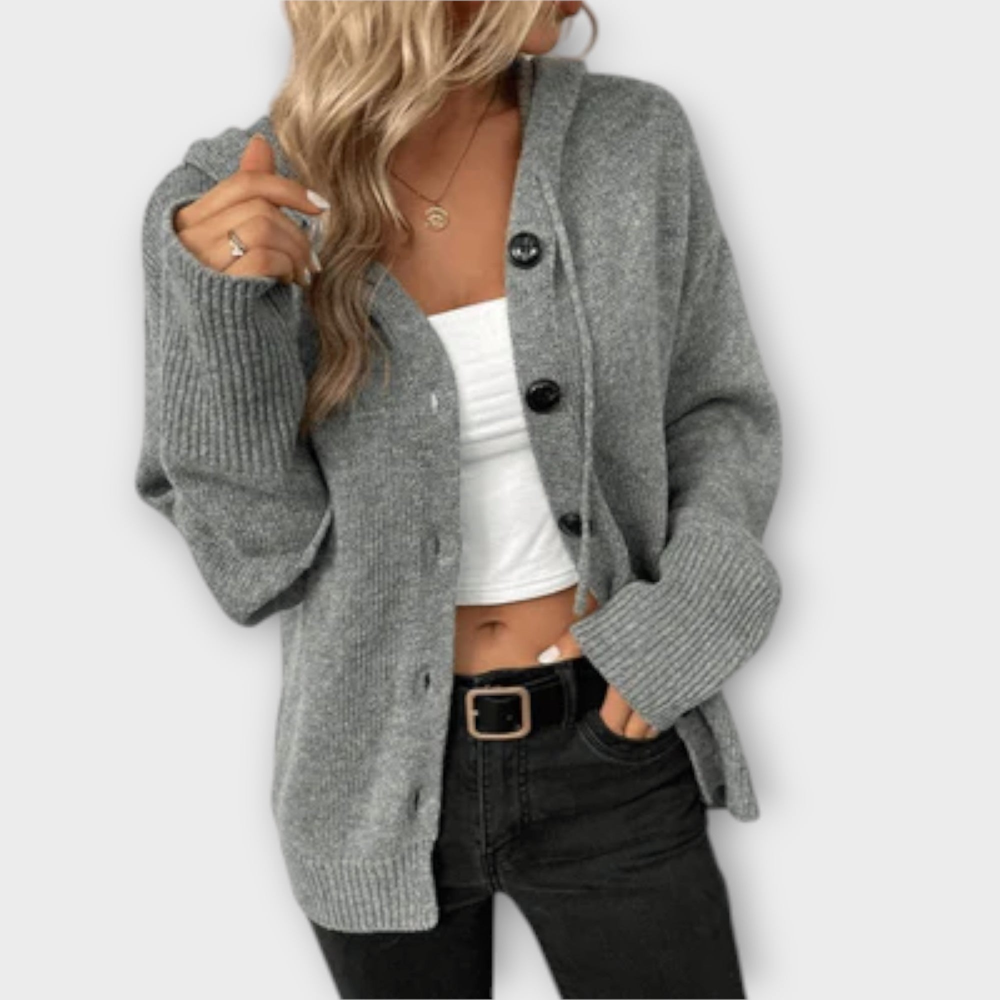 Brittan Knit Cardigan With Buttons Warm Classic Knitwear