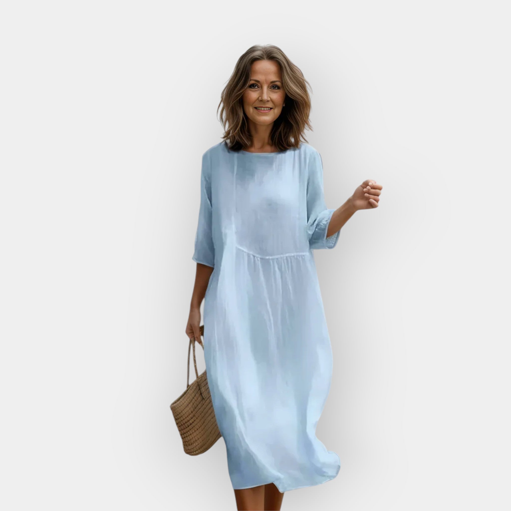 Flattering Belly Coverage Dress All Day Comfort Breathable