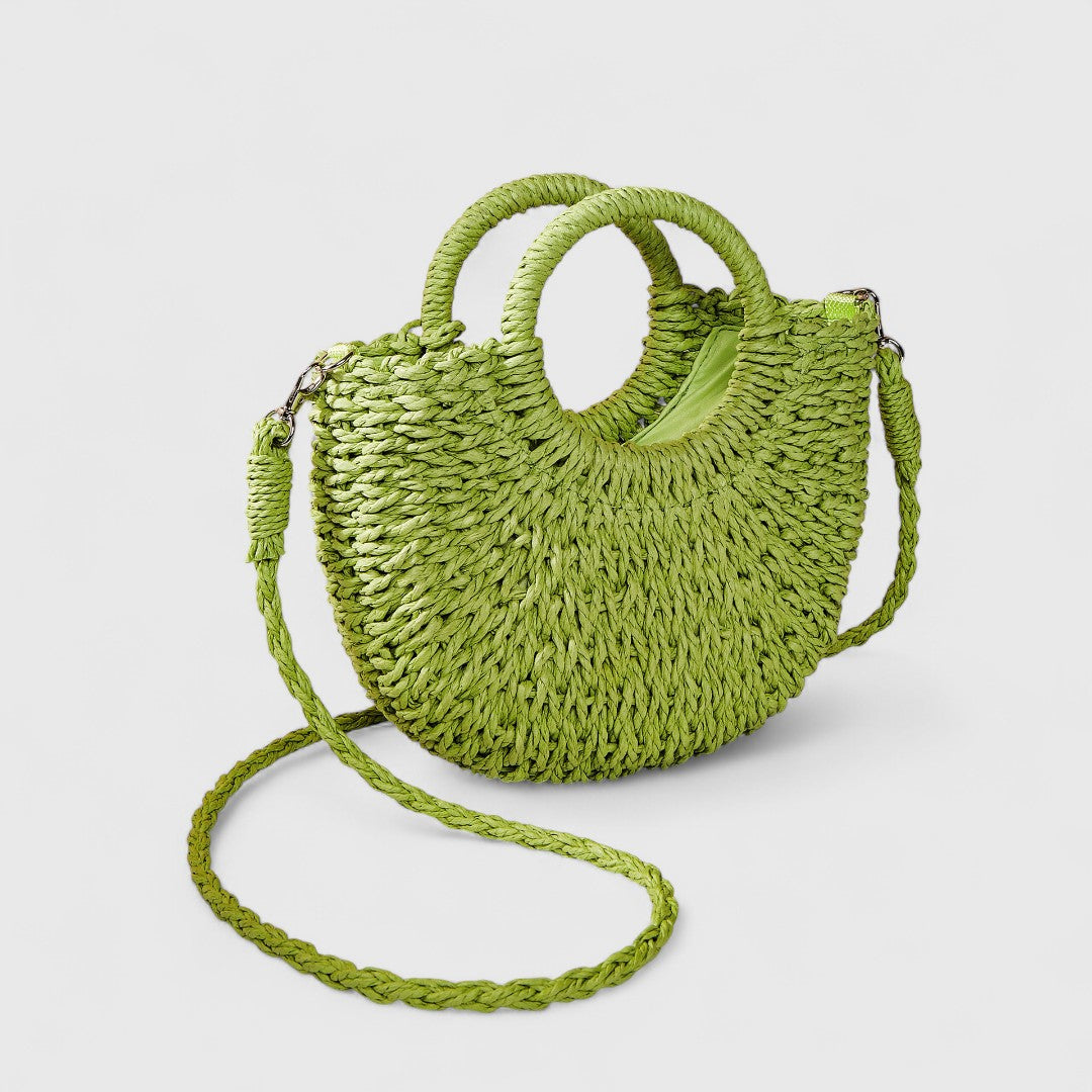 Kaiti Elegant Straw Shoulder Bag Natural Texture Classic
