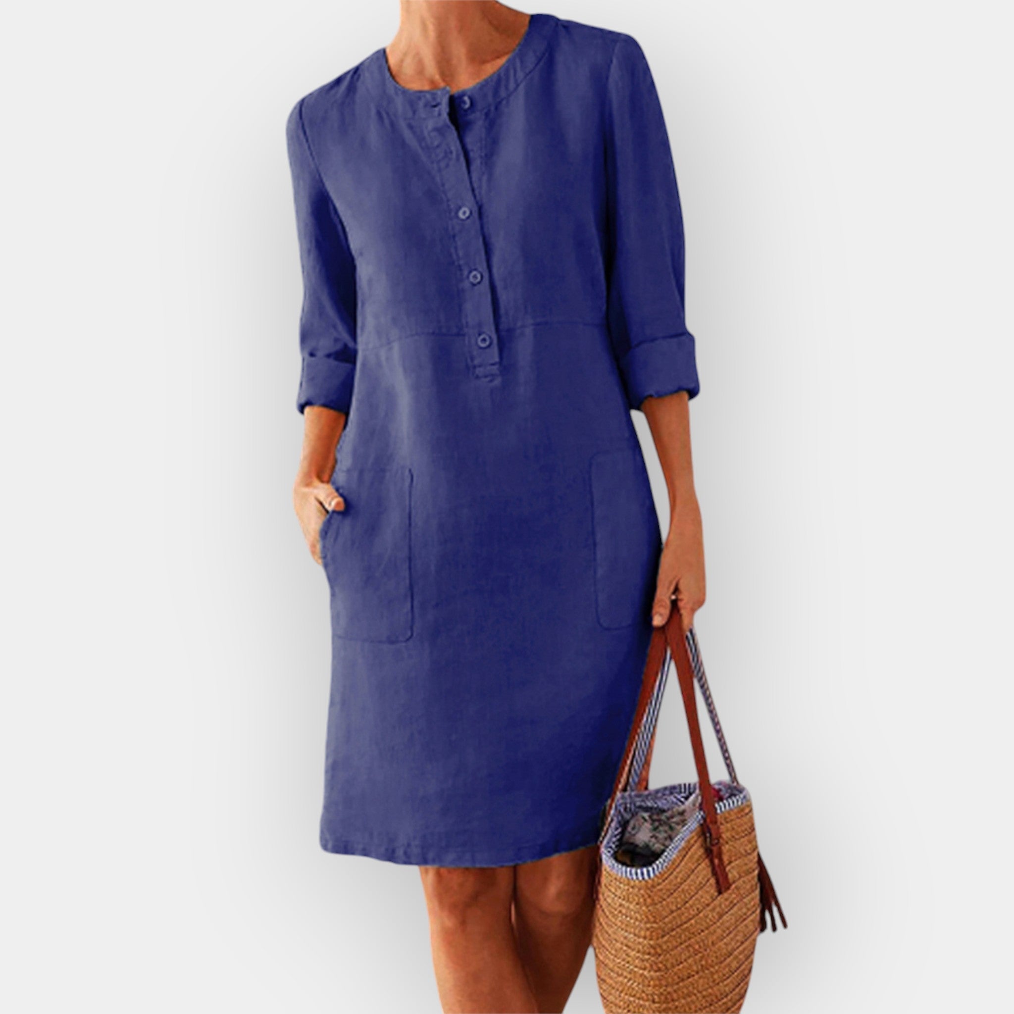 Cotton Midi Dress With Elegant Simplicity For All Occasions