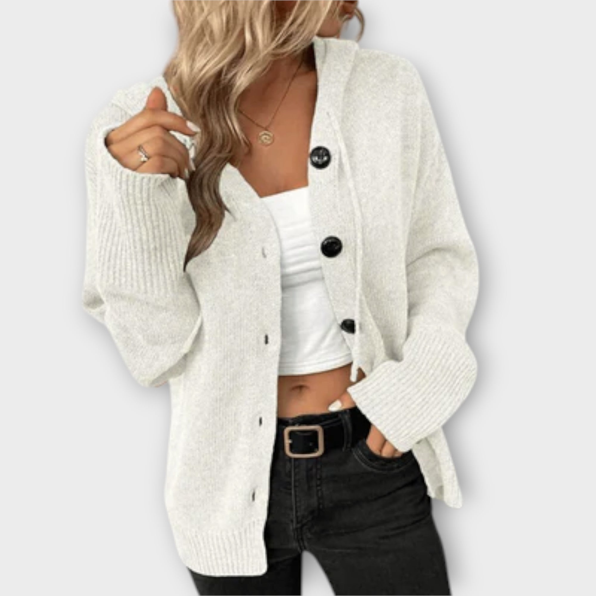 Brittan Knit Cardigan With Buttons Warm Classic Knitwear