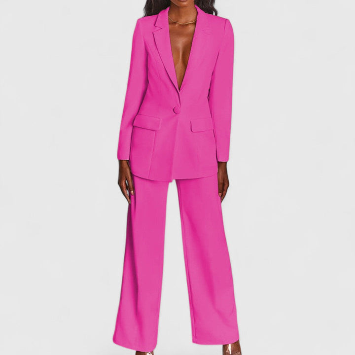 Matina Elegant Suit With Jacket And Trousers For Office