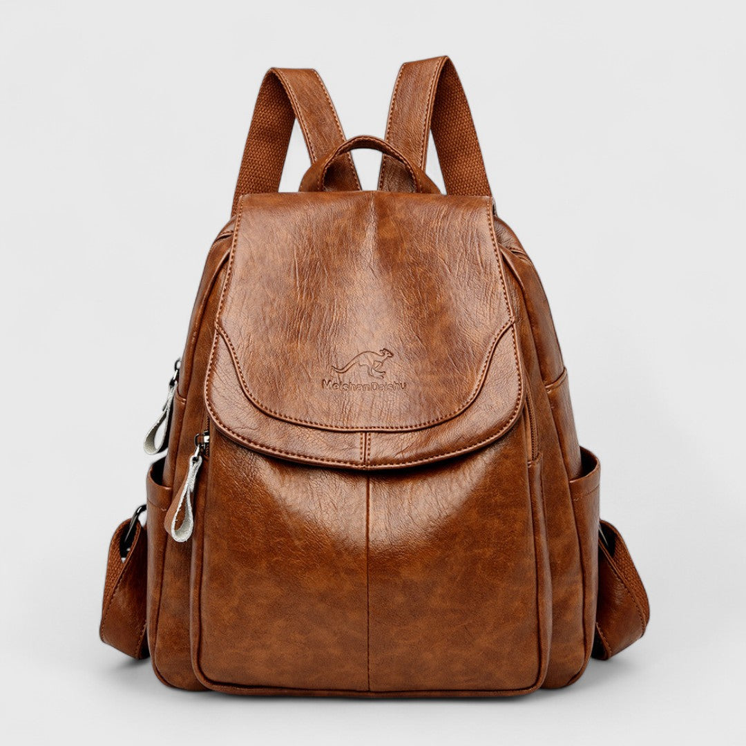 Callisto Leather Backpack With Anti Theft Design For Women
