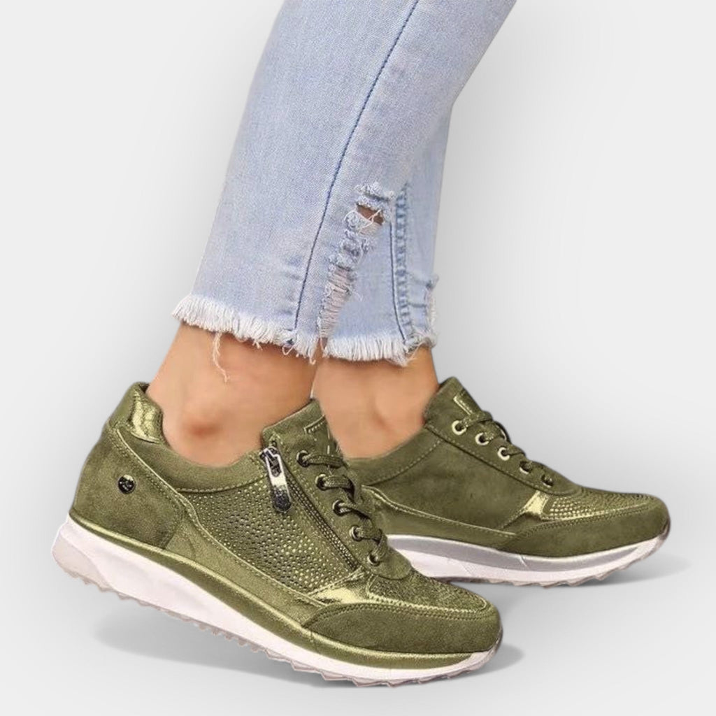 Ergonomic Sneakers With Zipper For All Day Comfort