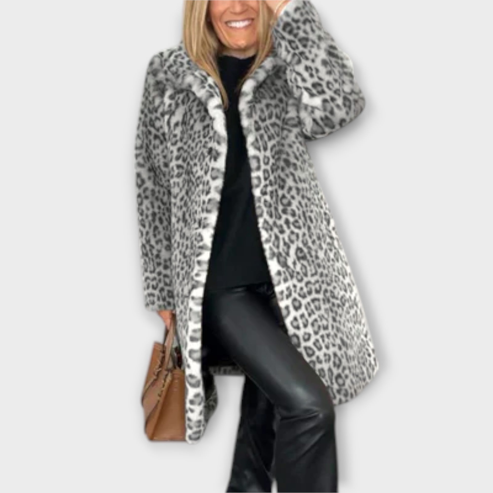 Amara Leopard Print Coat For Warmth And Statement Style