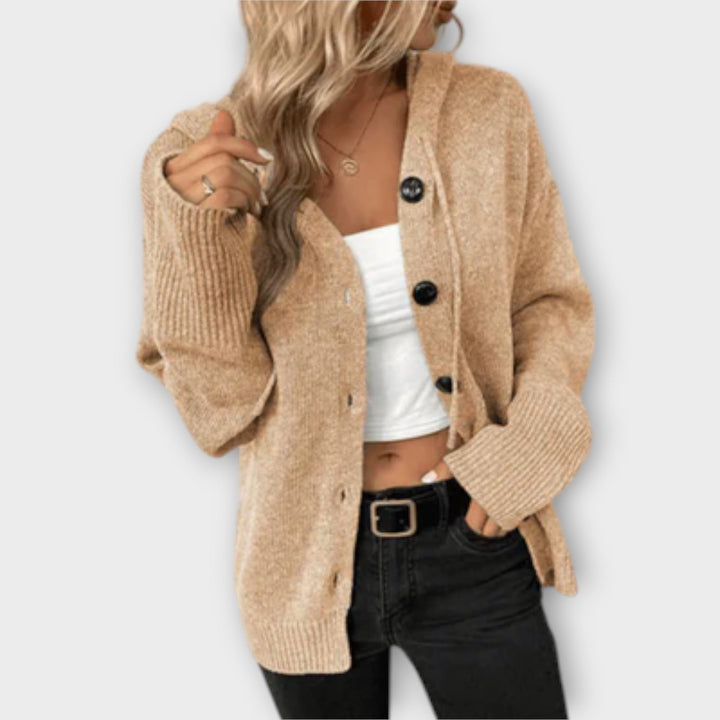 Brittan Knit Cardigan With Buttons Warm Classic Knitwear