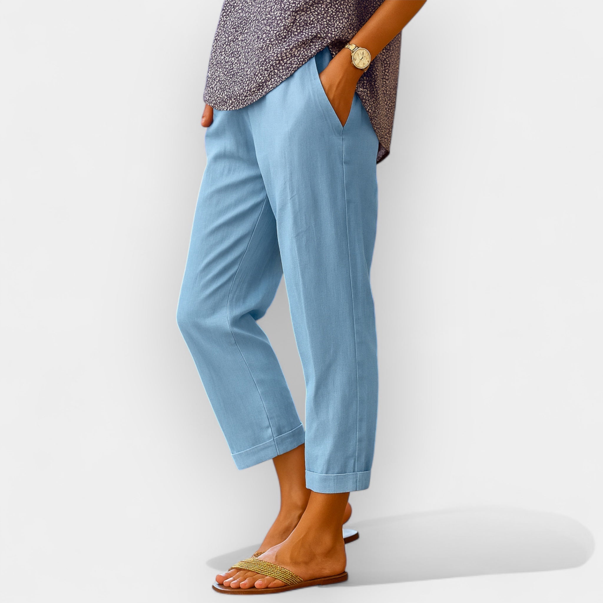 Linen Summer Trousers Lightweight Airy Fit For Warm Weather