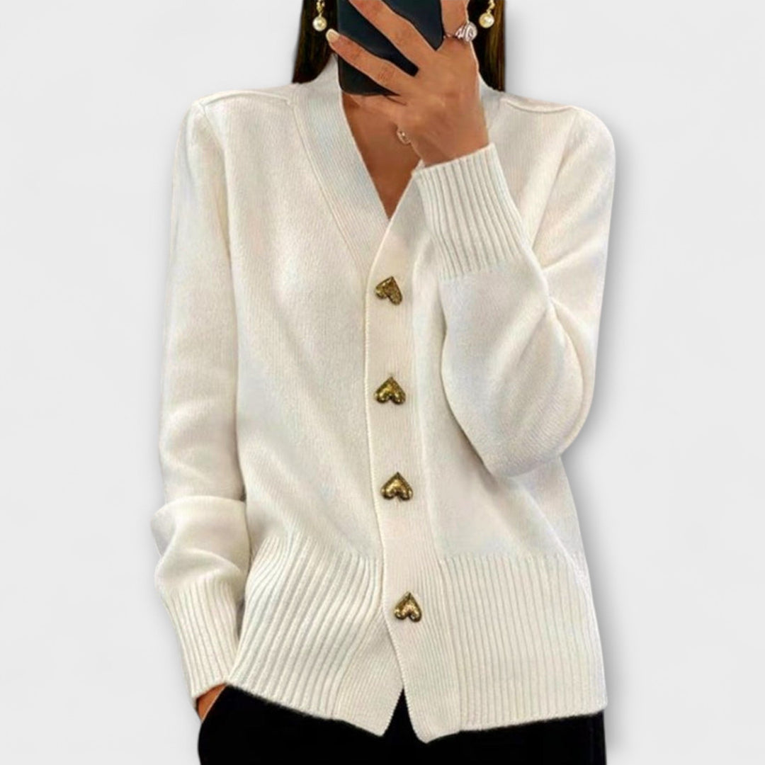 Marij Womens V Neck Jumper Vintage Look Knitwear Collection