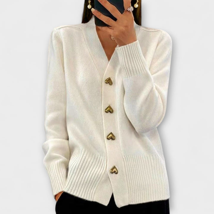 Marij Womens V Neck Jumper Vintage Look Knitwear Collection