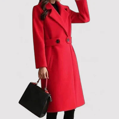 Clara Wool Coat With Belt For Winter Warmth And Style