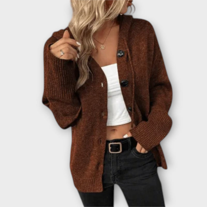 Brittan Knit Cardigan With Buttons Warm Classic Knitwear