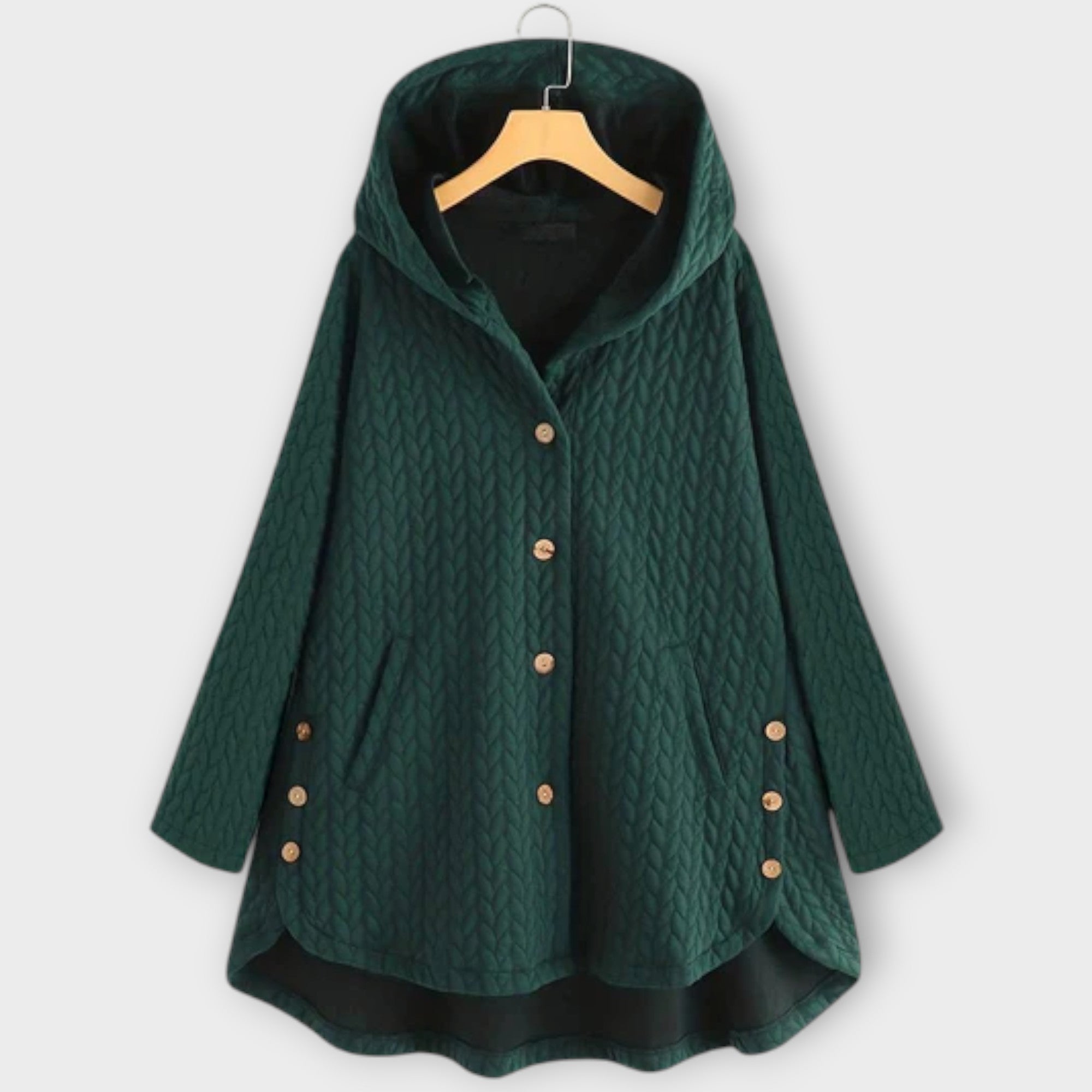 Leslie Warm Button Up Jacket for Layering and Comfort