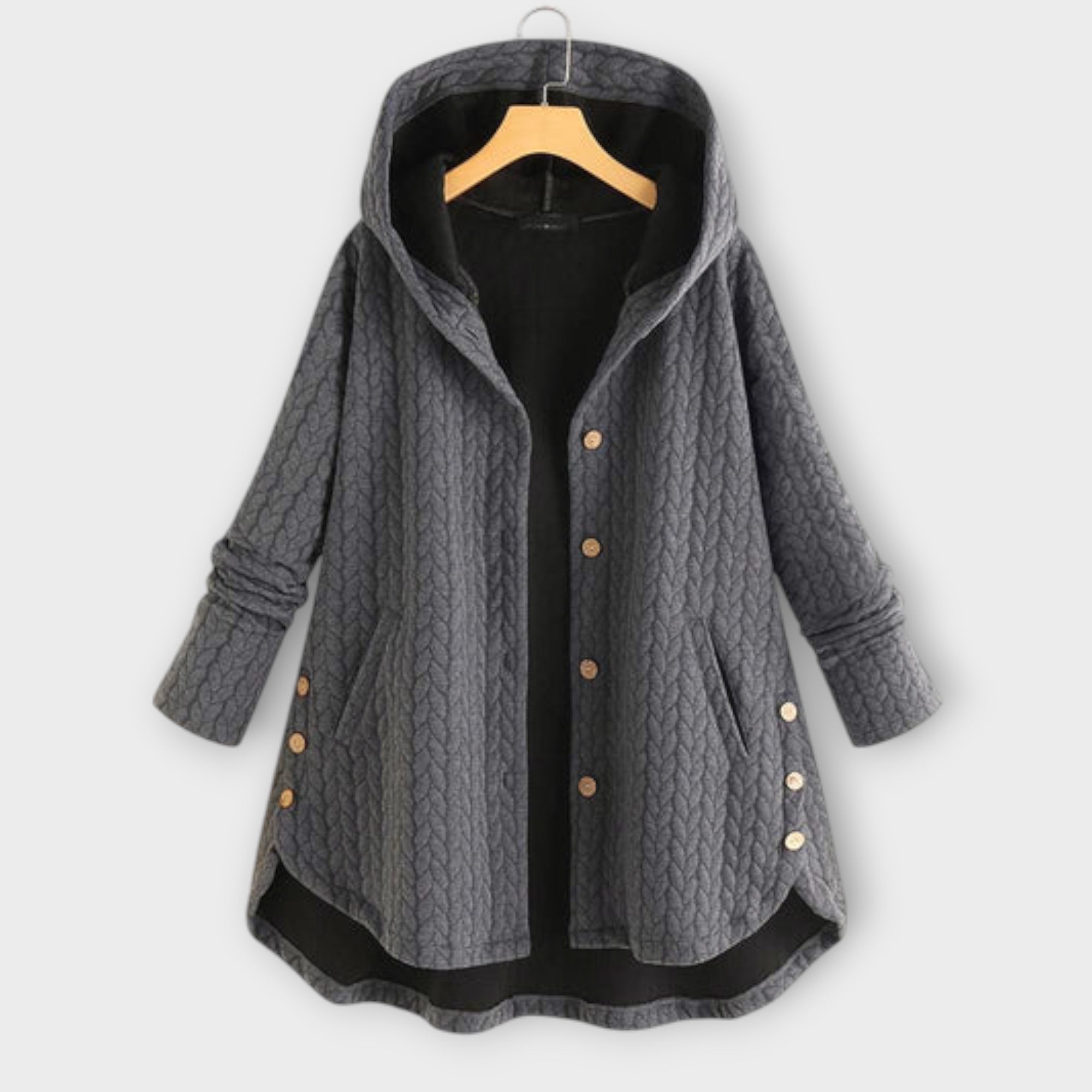 Leslie Warm Button Up Jacket for Layering and Comfort