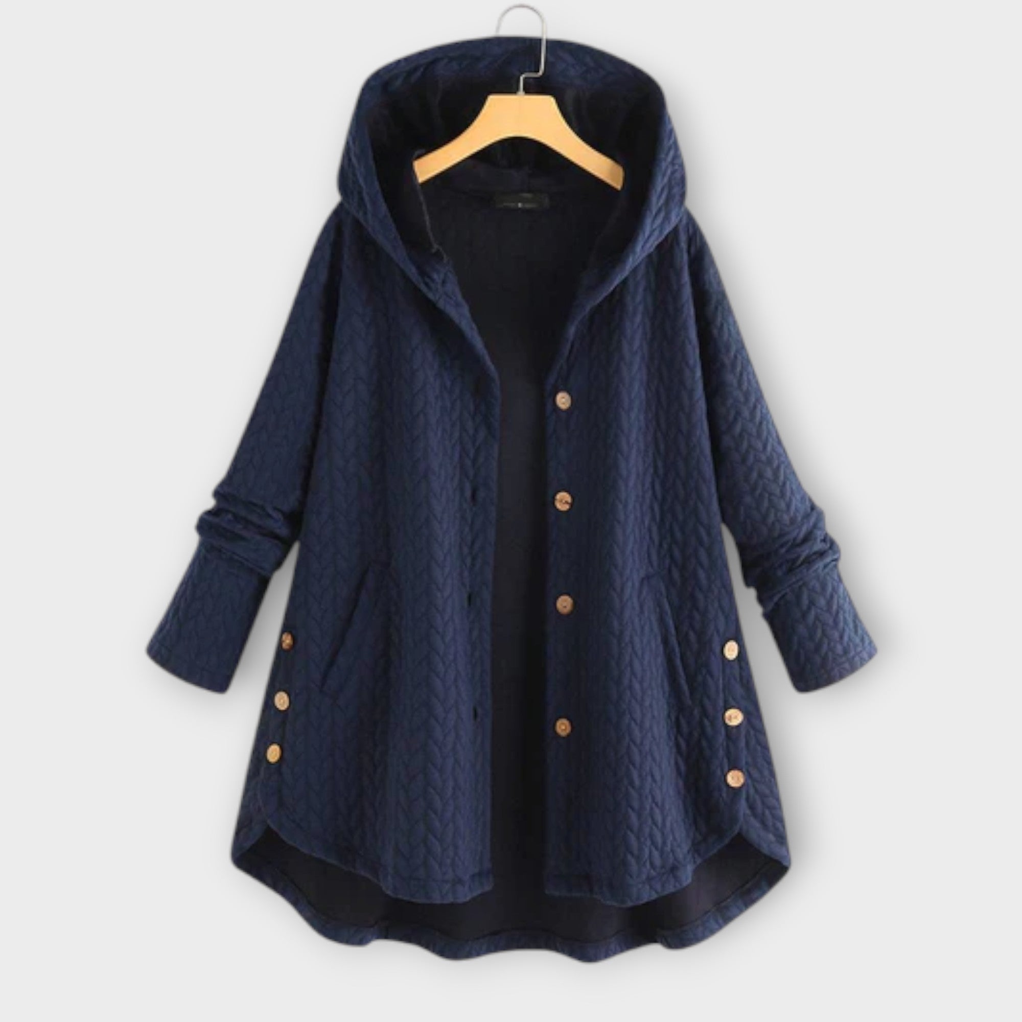 Leslie Warm Button Up Jacket for Layering and Comfort