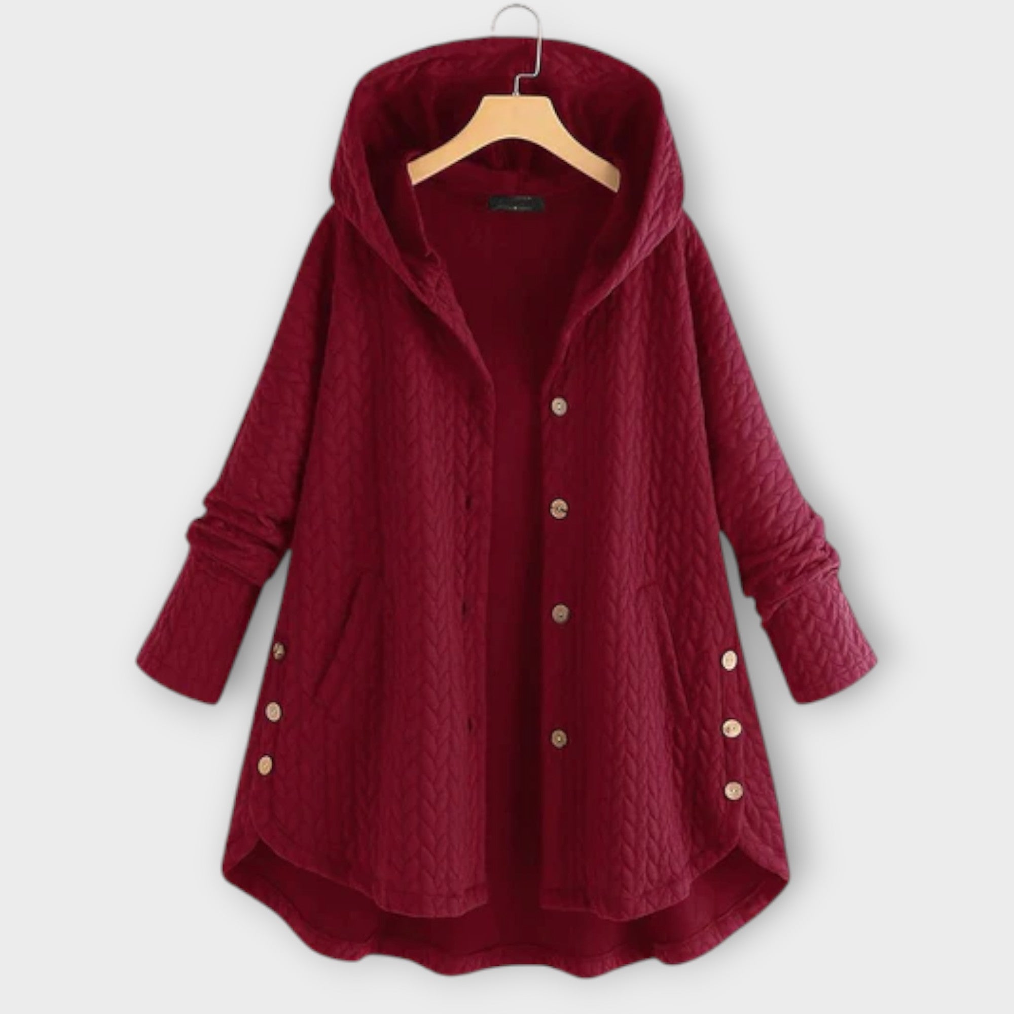 Leslie Warm Button Up Jacket for Layering and Comfort