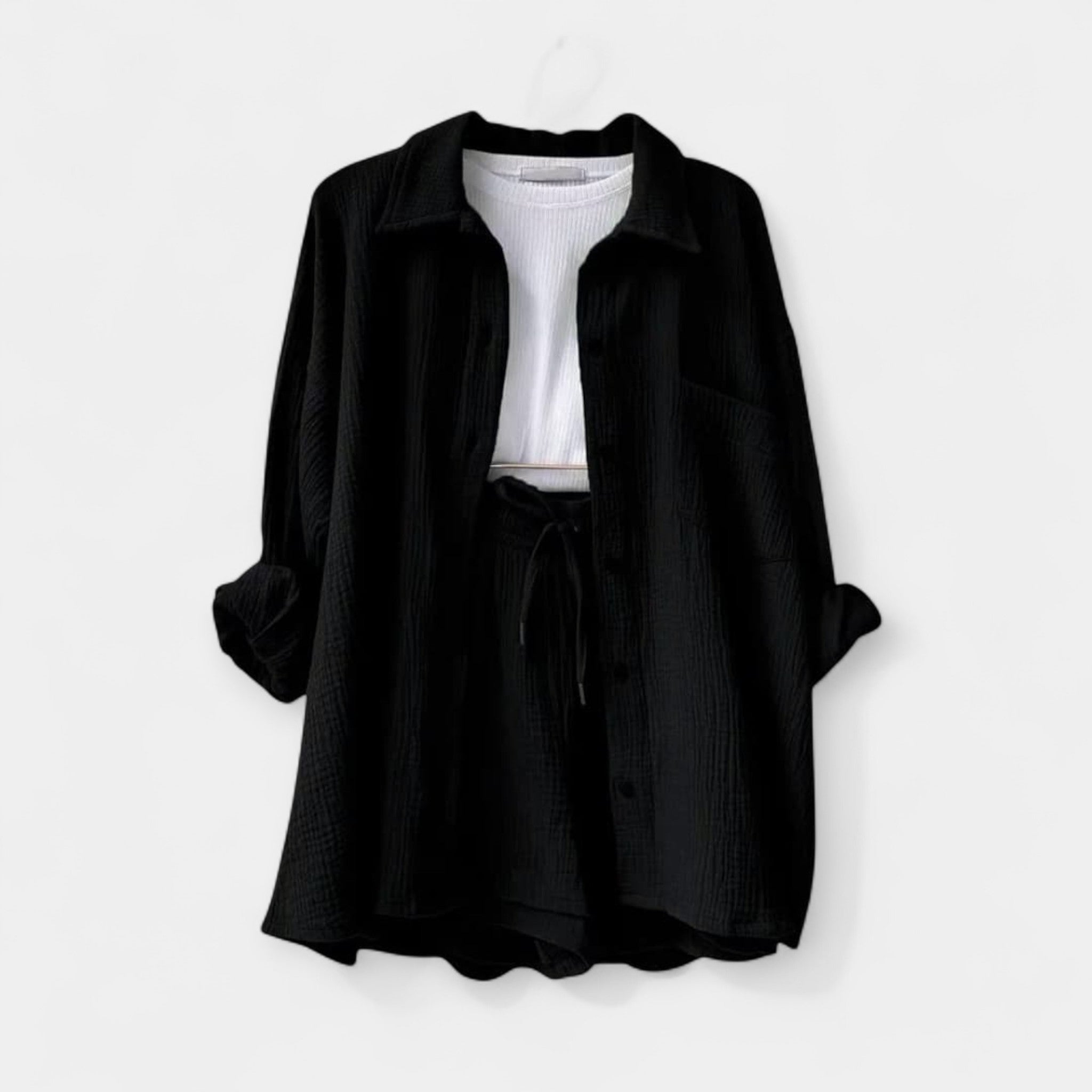 Two Tone Summer Set Top and Shorts in Vibrant Colour