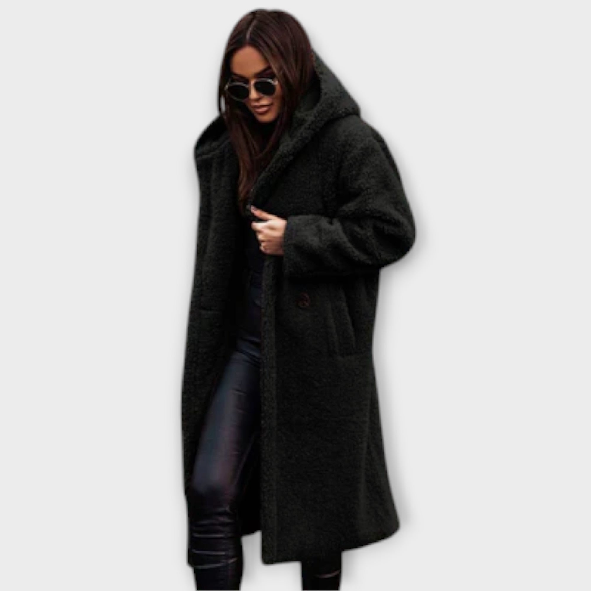 Jennifer Cosy Knee Length Hooded Winter Coat for Women