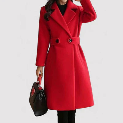 Clara Wool Coat With Belt For Winter Warmth And Style
