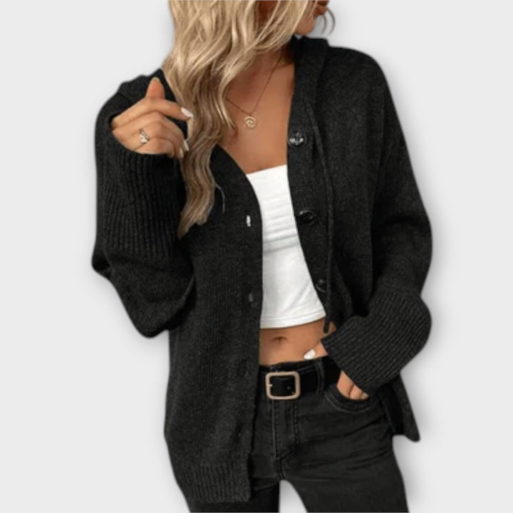 Brittan Knit Cardigan With Buttons Warm Classic Knitwear