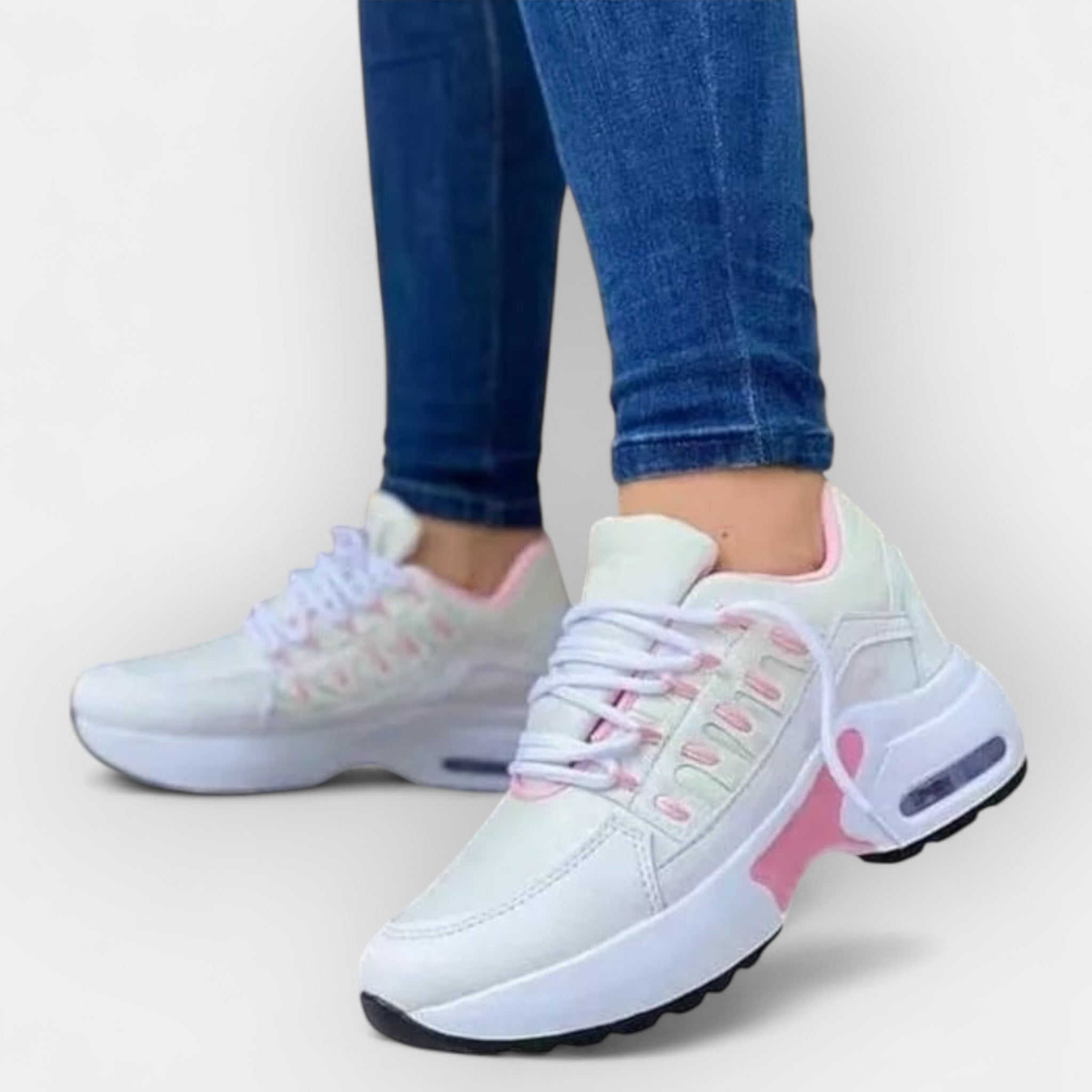 Women's Walking Shoes With Supportive Ergonomic Sole Comfort