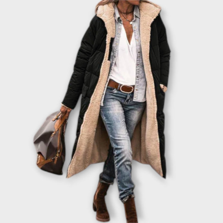 Kora Cosy Fur Lined Winter Coat For Cold Days And Nights