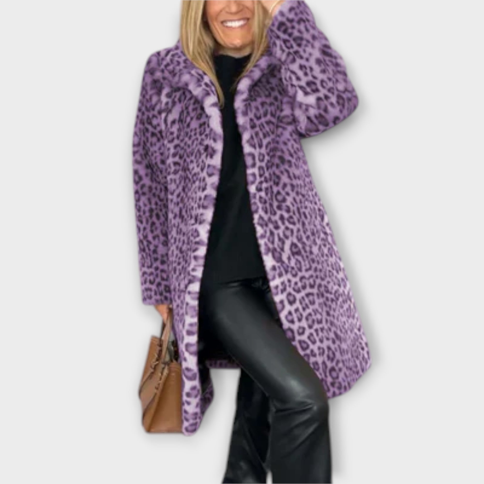 Amara Leopard Print Coat For Warmth And Statement Style