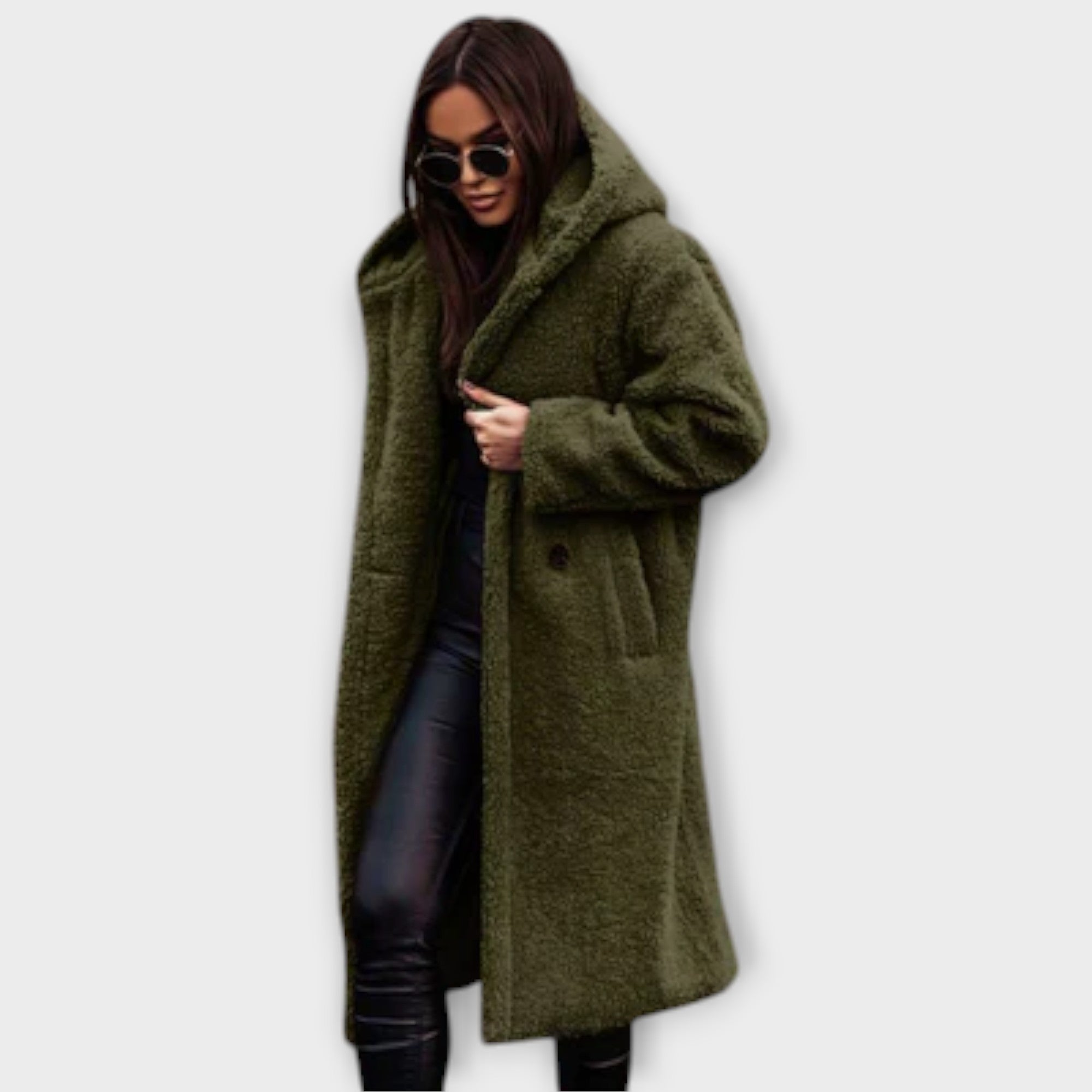 Jennifer Cosy Knee Length Hooded Winter Coat for Women