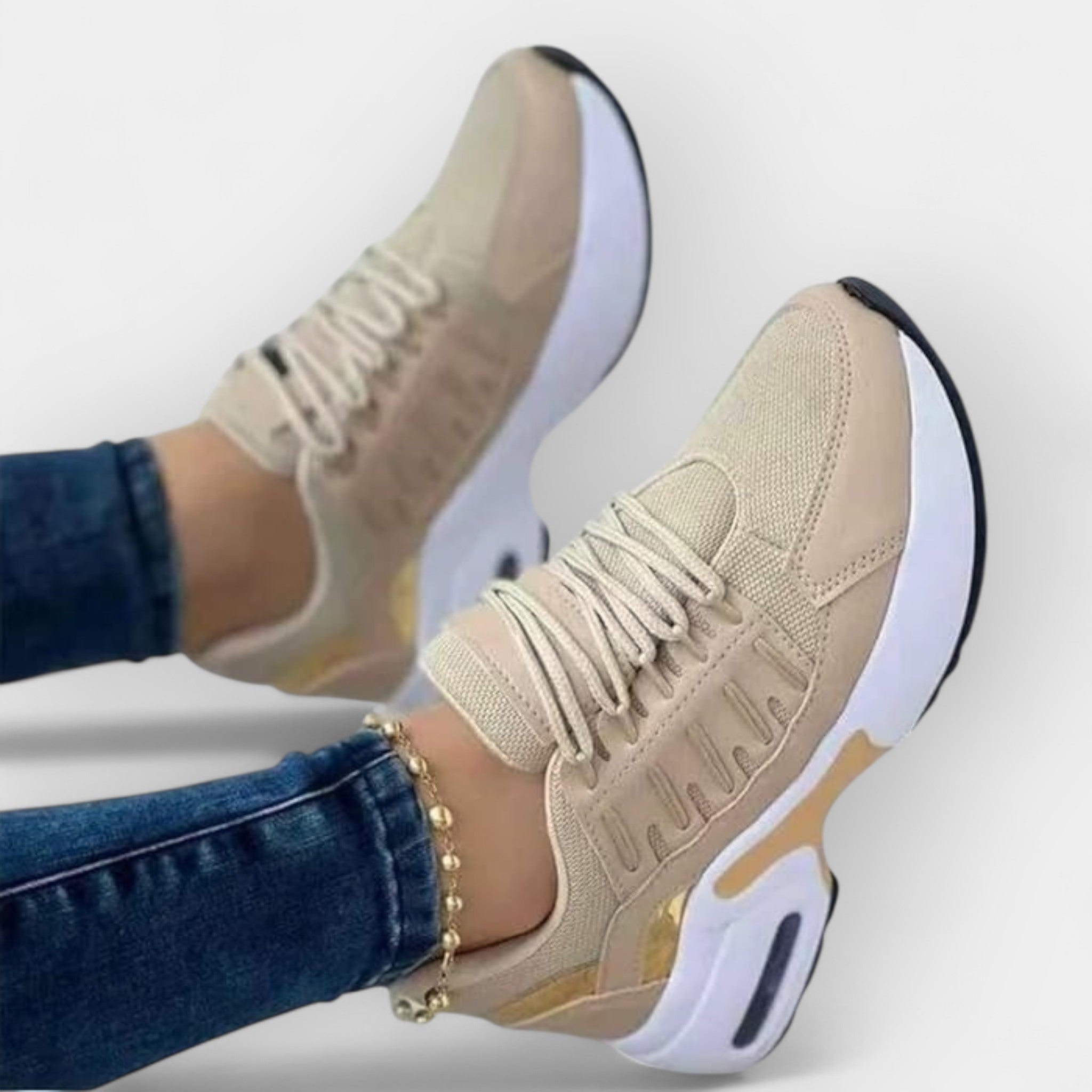 Women's Walking Shoes With Supportive Ergonomic Sole Comfort