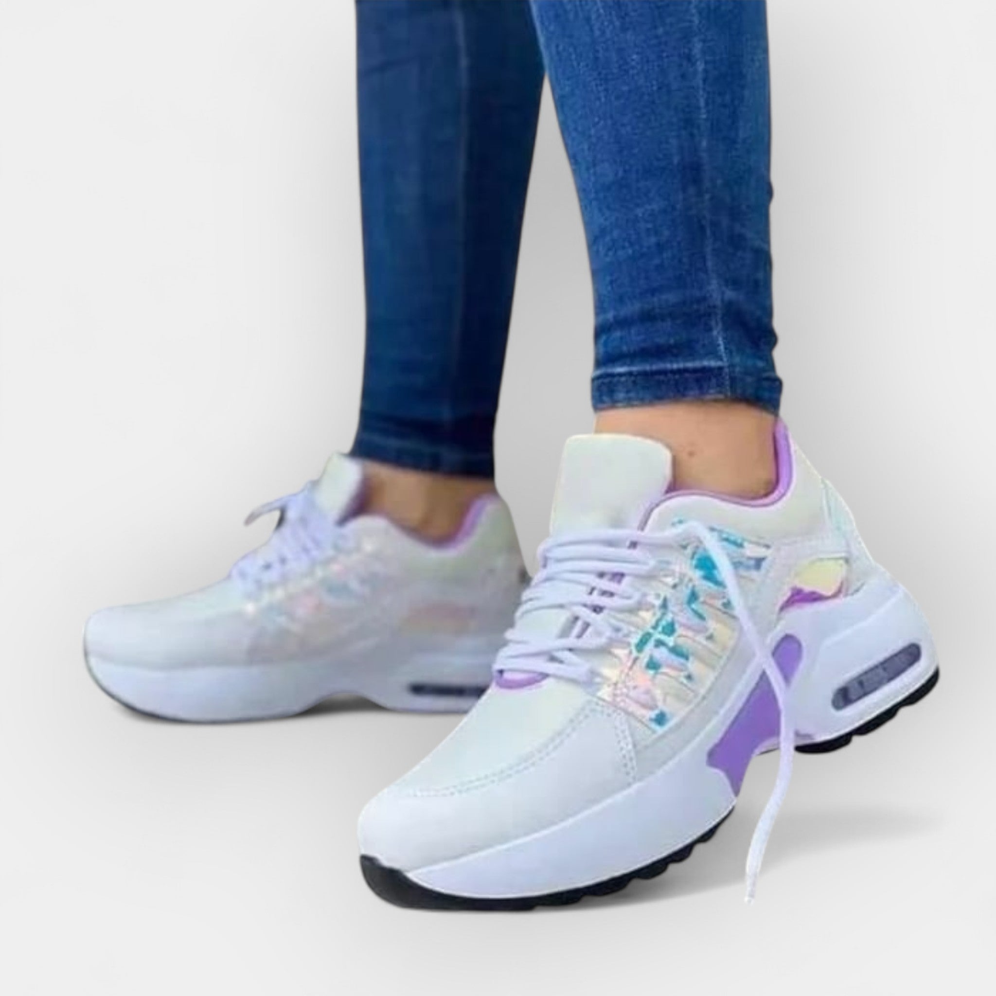 Women's Walking Shoes With Supportive Ergonomic Sole Comfort