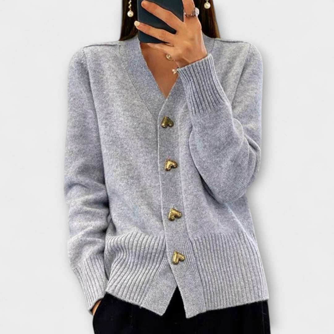 Marij Womens V Neck Jumper Vintage Look Knitwear Collection